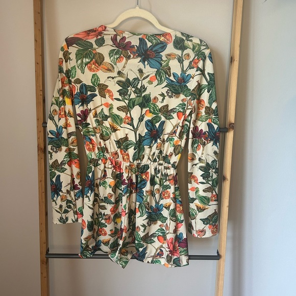 EUC Topshop Tropical Lace up Romper size 4 - Picture 3 of 5